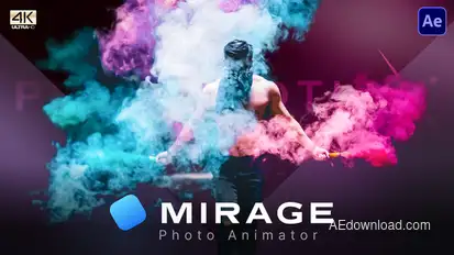 Photomotion Mirage - Photo Animator Video Displays template preview