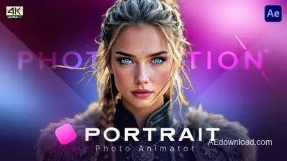 Photomotion Portrait - 3D Photo Animator Elements template preview