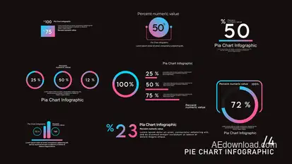 Pie Chart Infographics 4 Infographics template preview