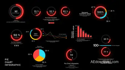 Pie Chart Infographics Infographics template preview