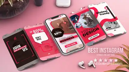 Pink Instagram Vertical Reels Product Promo template preview