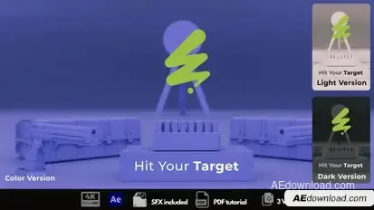 Pistol Shooting Intro Logo Stings template preview