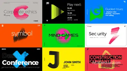 Pixel 3D Video Displays template preview