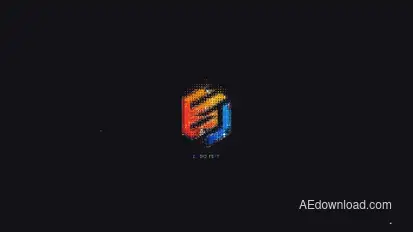 Pixel Glitch Logo Logo Stings template preview
