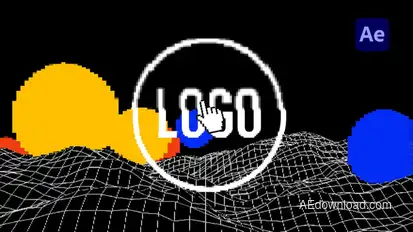 Pixel Party Logo Reveal Logo Stings template preview