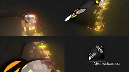 Pixel Scan Logo Reveal Logo Stings template preview