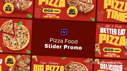 Pizza Slider Promo Product Promo template preview