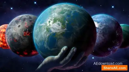 Videohive Planet Maker Video Displays template preview