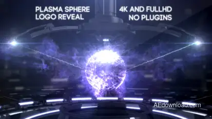 Plasma Sphere Intro Logo Stings template preview
