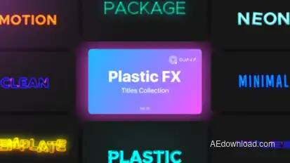 Plastic Motion Titles Vol. 01 Titles template preview