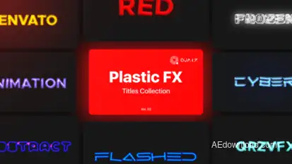 Plastic Motion Titles Vol. 02 Titles template preview