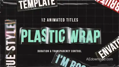 Plastic Wrap Titles Titles template preview