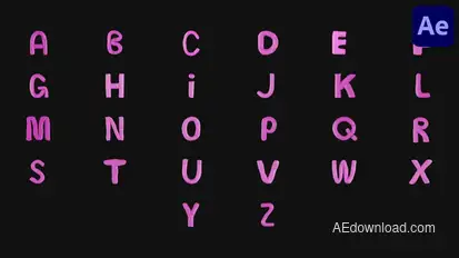 Plasticine Animated Typeface | After Effects Elements template preview