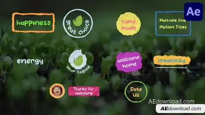 Plasticine Stop Motion Lower Thirds | After Effects Elements template preview