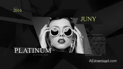 Platinum Fashion Promo Video Displays template preview