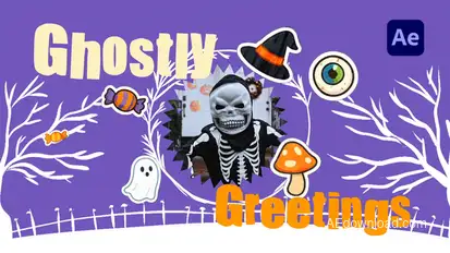 Playful Cute Halloween Intro Openers template preview