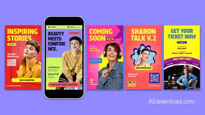 Podcast Instagram Story Openers template preview