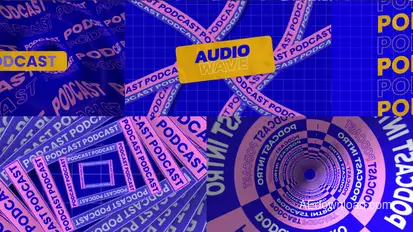 Podcast Intro Elements template preview