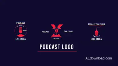 Podcast Logo 3 In 1 Logo Stings template preview
