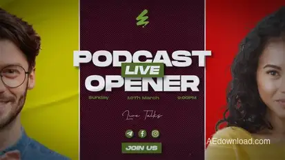 Podcast Opener Openers template preview