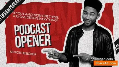 Podcast Opener Openers template preview