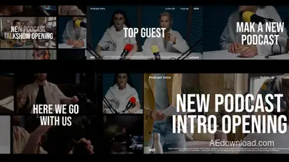 Podcast Talkshow Intro broadcast-packages template preview