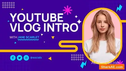 Podcast Youtube Vlog Intro Openers template preview