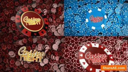 Poker Chips Logo Reveals Openers template preview
