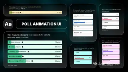 Poll Infographics template preview