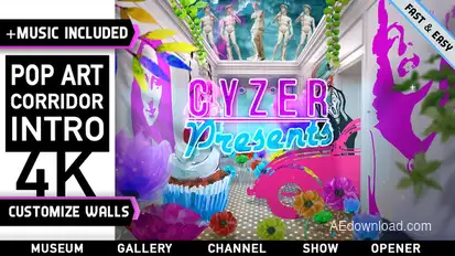 Pop Art Dream Gallery Intro Titles template preview