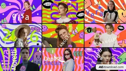 Videohive Pop Art Freeze Frame Elements template preview