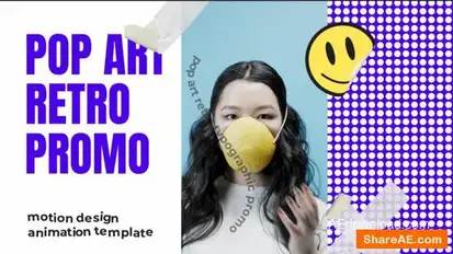 Pop Art Retro Typographic Promo | AE Openers template preview