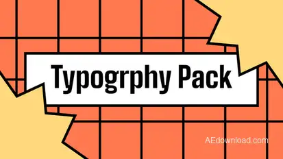 Pop Label Typography Pack | After Effects Titles template preview