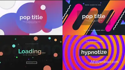 POP Titles Openers template preview