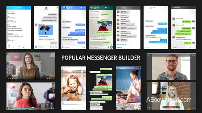 Popular Messenger Builder v3.0 Elements template preview