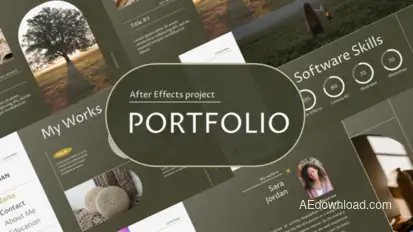 Portfolio Aesthetic Product Promo template preview