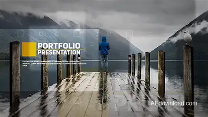 Portfolio Presentation Video Displays template preview