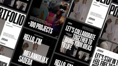 Portfolio Promo Post Pack Product Promo template preview