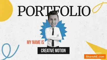 Collage Portfolio Promo || Resume || Presentation Openers template preview