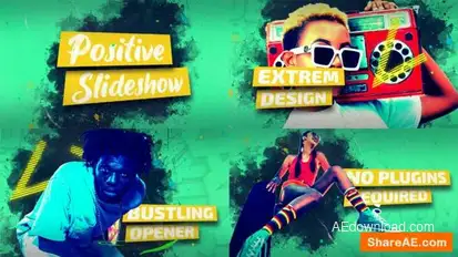 Positive Slideshow Openers template preview