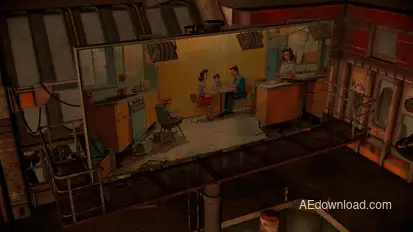 Post-Apocalyptic Billboard Mockup Video Displays template preview