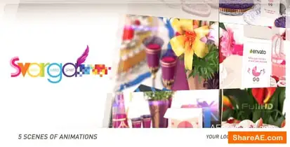 Videohive Postcards Logo Pack Video Displays template preview