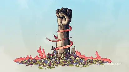 Power Hand Logo Logo Stings template preview