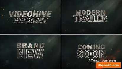 Powerful Action Trailer // Cinematic Trailer Openers template preview