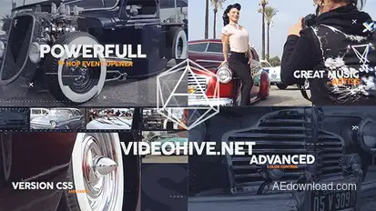 Powerful Epic Hip Hop Event Opener Video Displays template preview