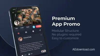 Premium App Promo Phone 12 Pro Product Promo template preview