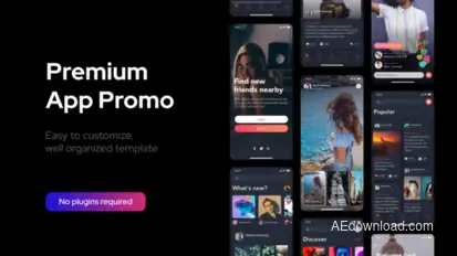 Premium Clean App Promo Product Promo template preview