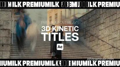 Premium Overlays 3D Kinetic Titles Elements template preview