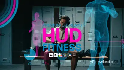 Premium Overlays HUD Fitness Elements template preview