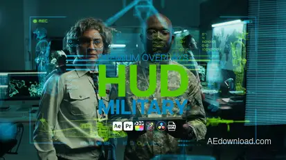 Premium Overlays HUD Military Elements template preview